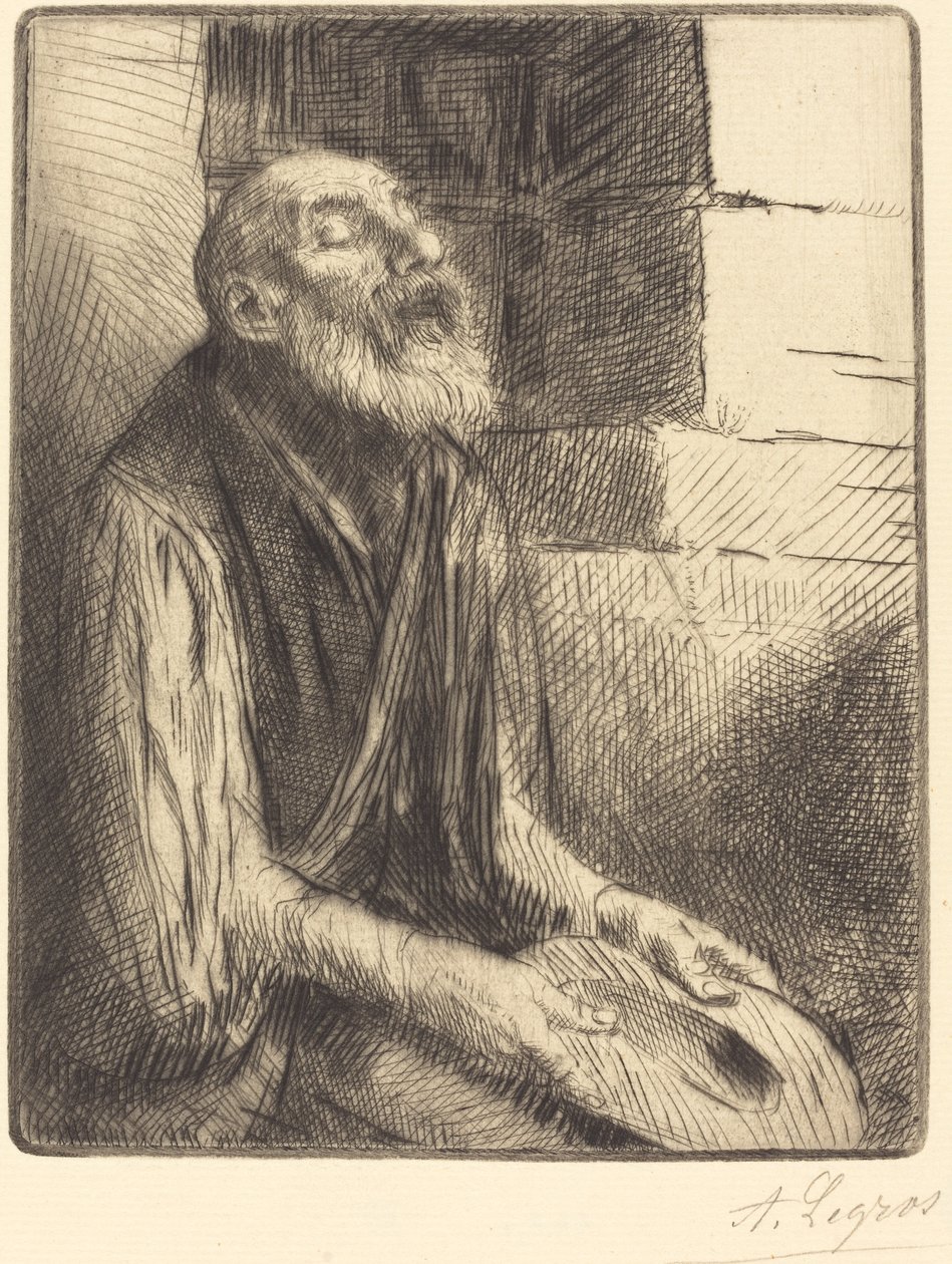 Oturan Dilenci (Mendiant assis) by Alphonse Legros