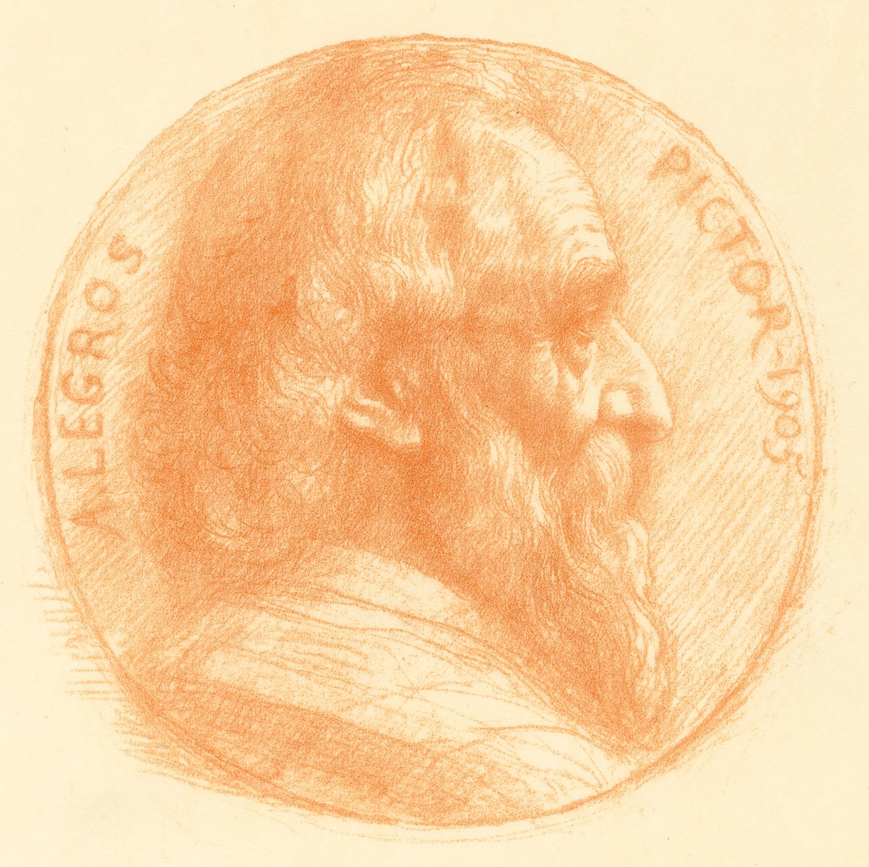 Otoportre, Madalyon, No.2, 11. plaka by Alphonse Legros