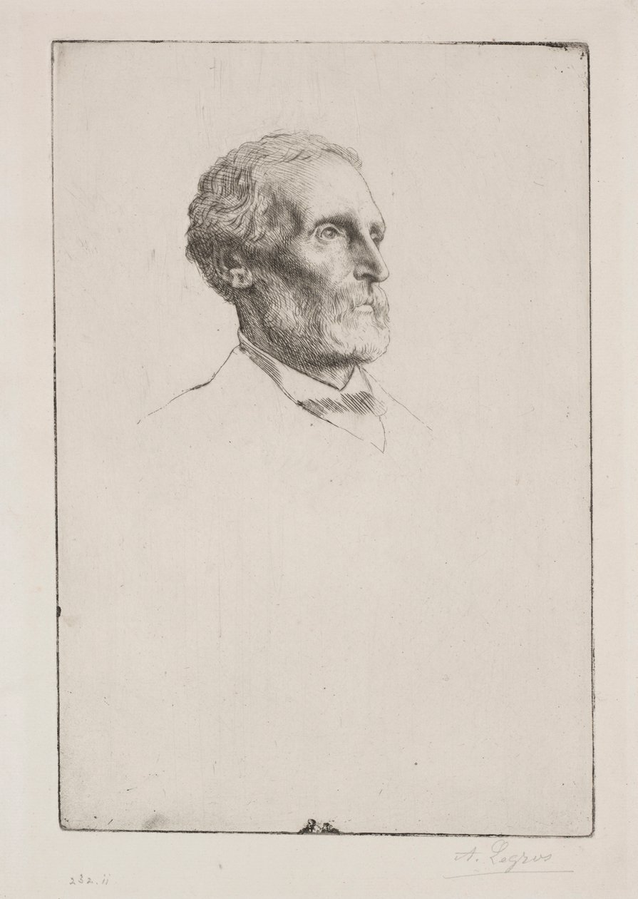 Sör Frederick W. Burton. by Alphonse Legros
