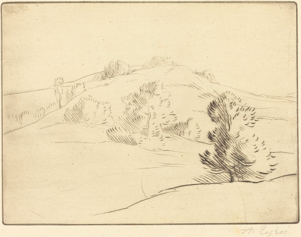 Küçük Tepe (Le coteau) by Alphonse Legros
