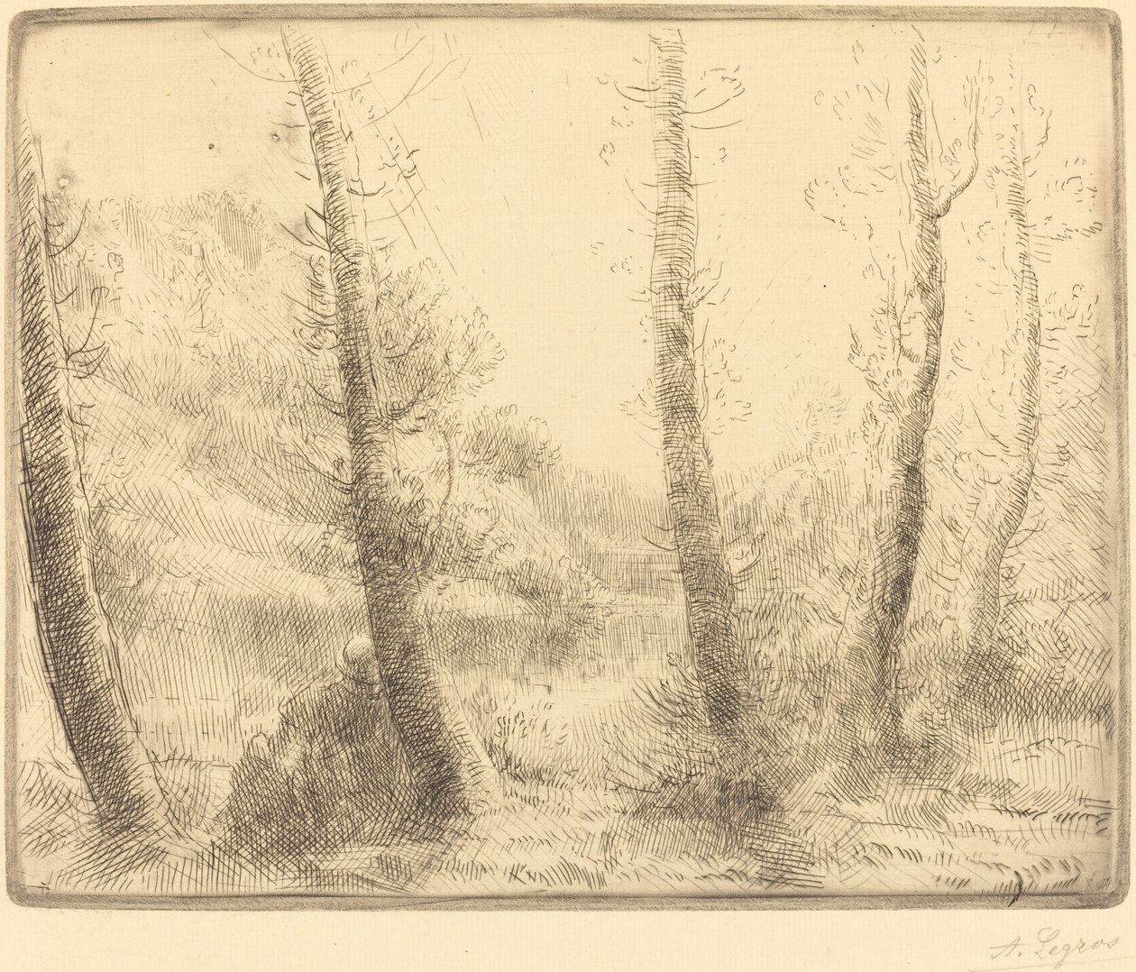 Küçük Göl Küçük göl. by Alphonse Legros