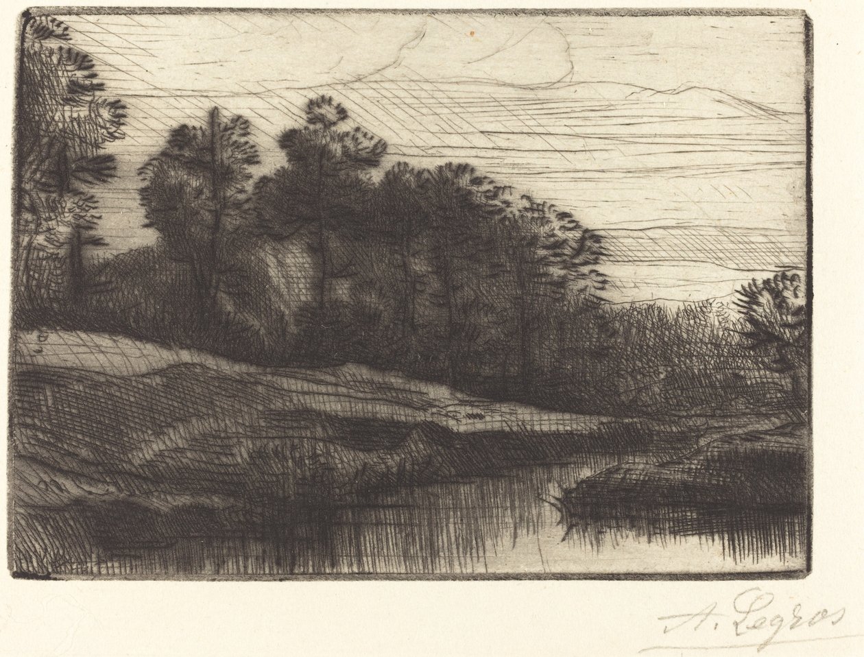 Gün Batımı (Akşam (Gün Batımı)) by Alphonse Legros