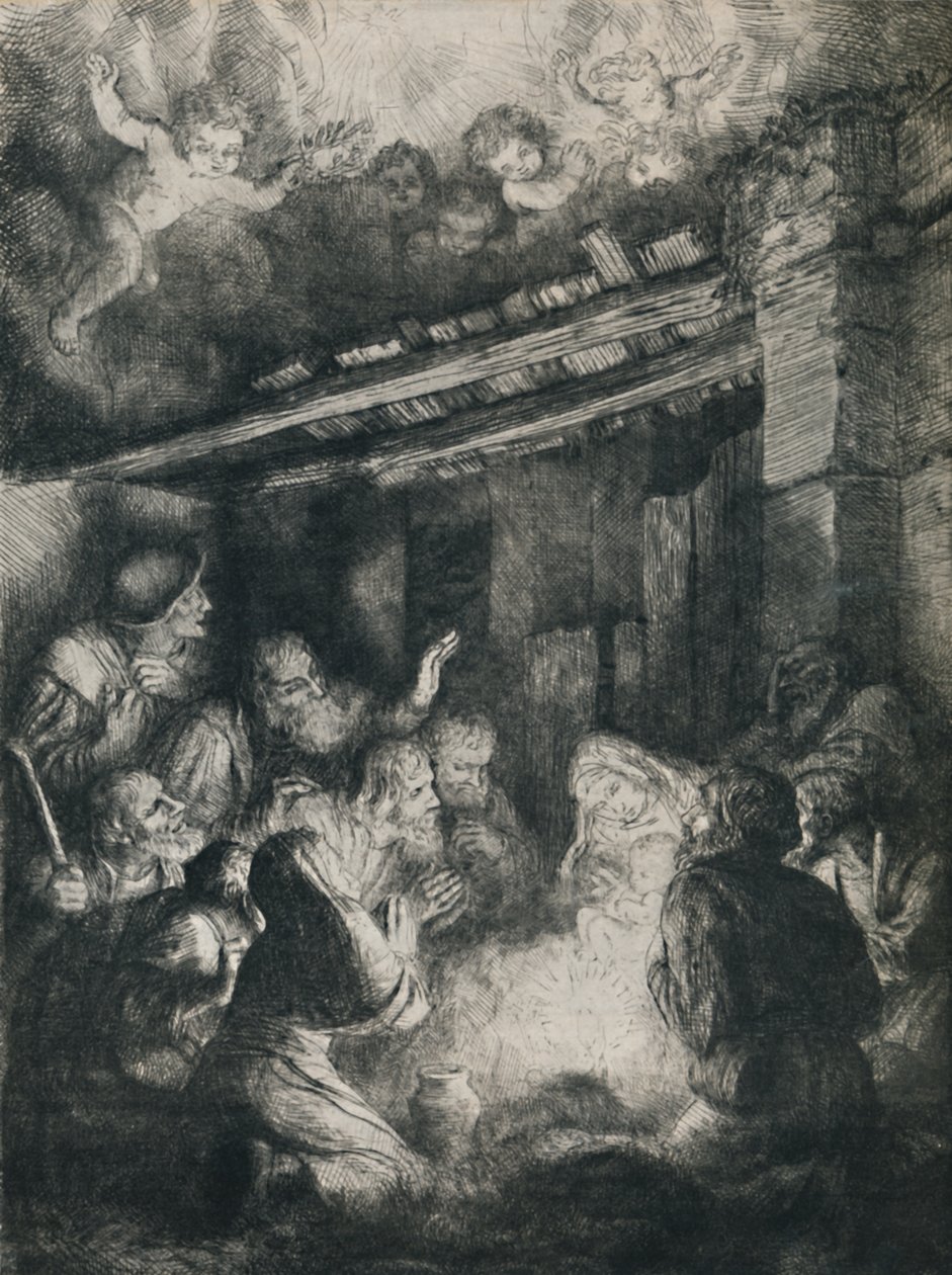 Çobanların Hayranlığı, 1922. by Alphonse Legros
