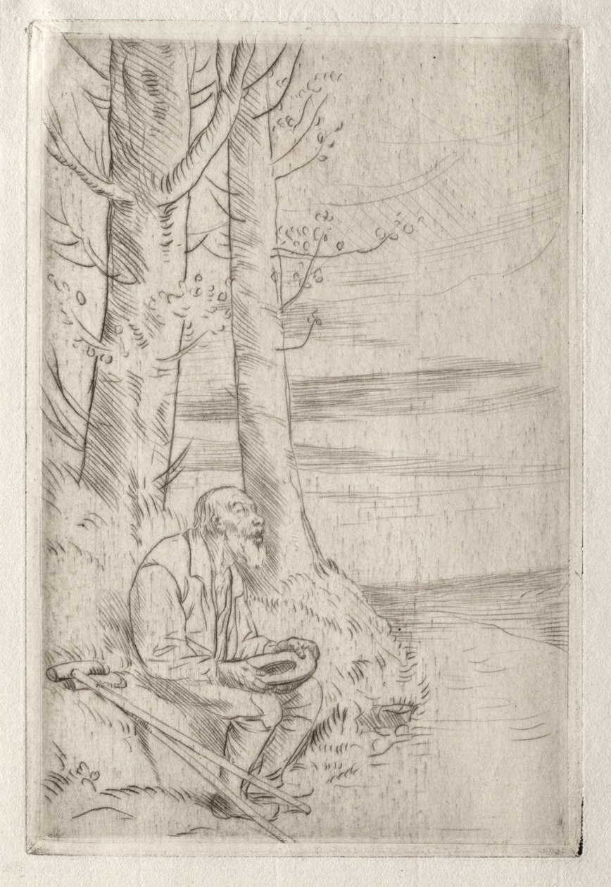Kör Dilenci. by Alphonse Legros