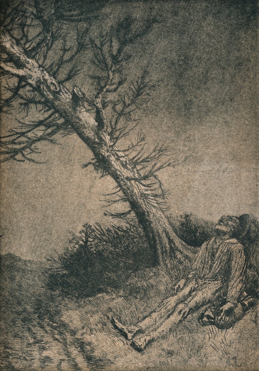 Ölen Aylak, 1875 by Alphonse Legros