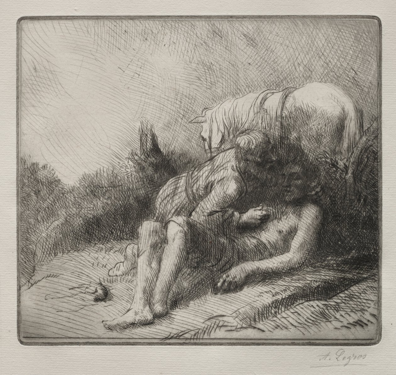 İyi Samiriyeli by Alphonse Legros
