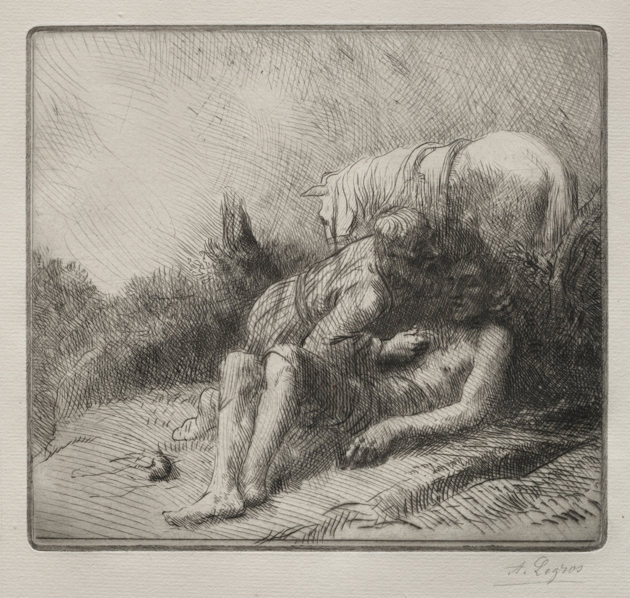 İyi Samiriyeli. by Alphonse Legros