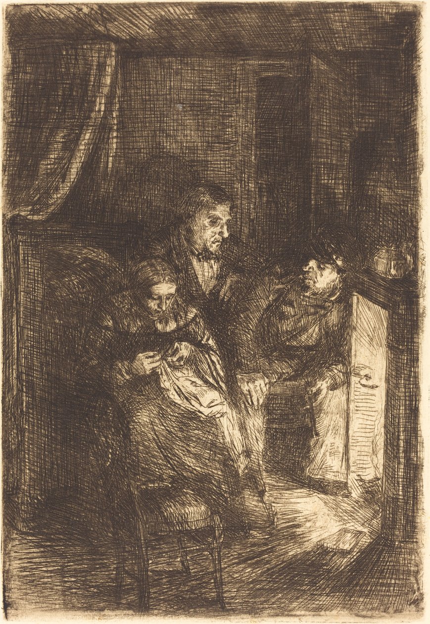 Hearth Le fuayesi. by Alphonse Legros