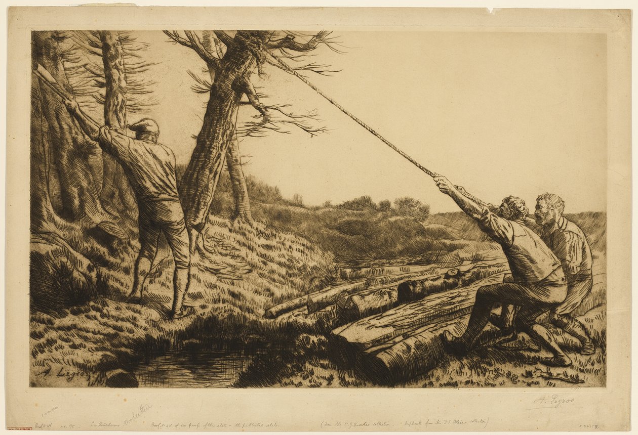 LumberJacks, ikinci plaka by Alphonse Legros