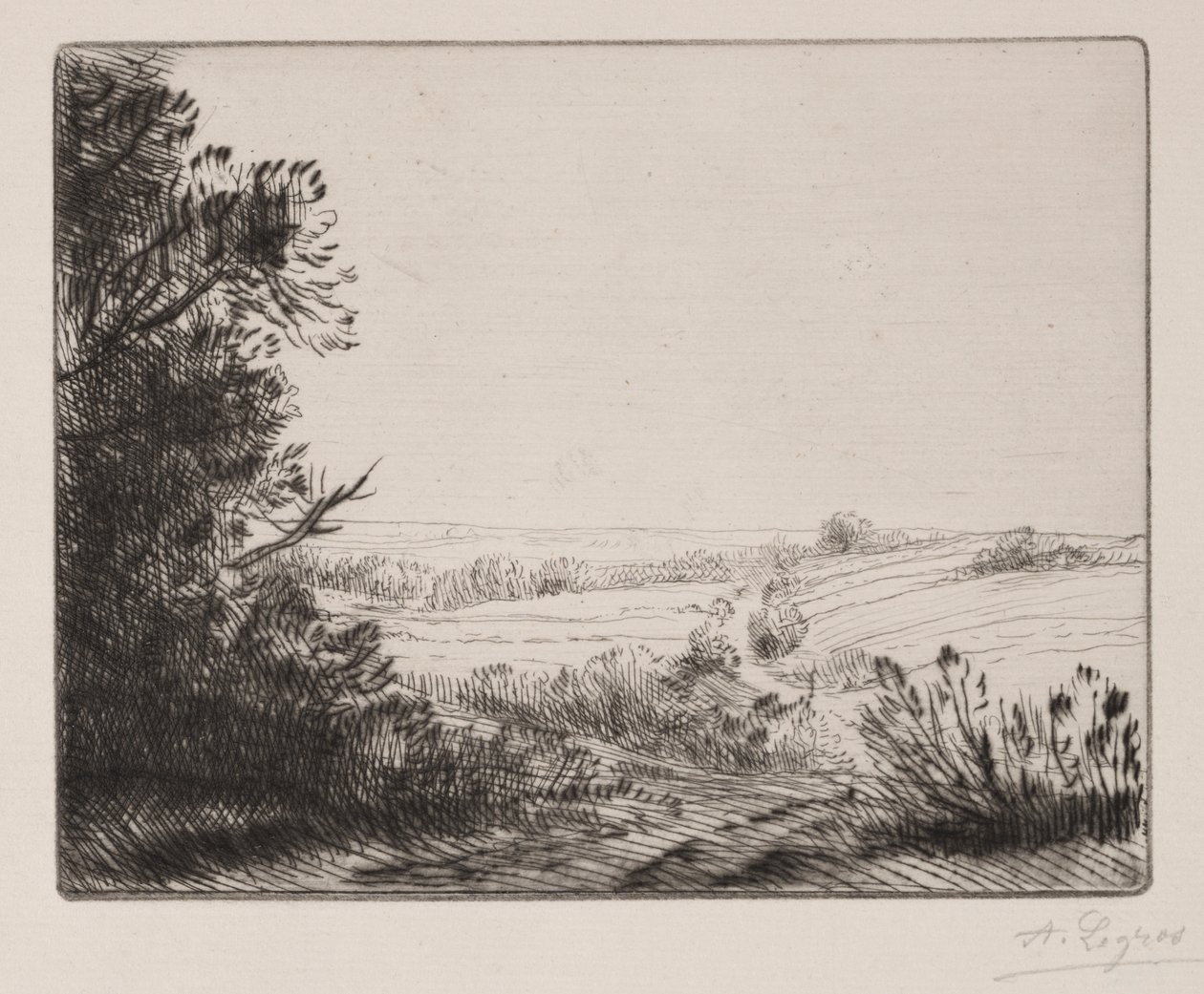 Horville'e Giden Yol by Alphonse Legros