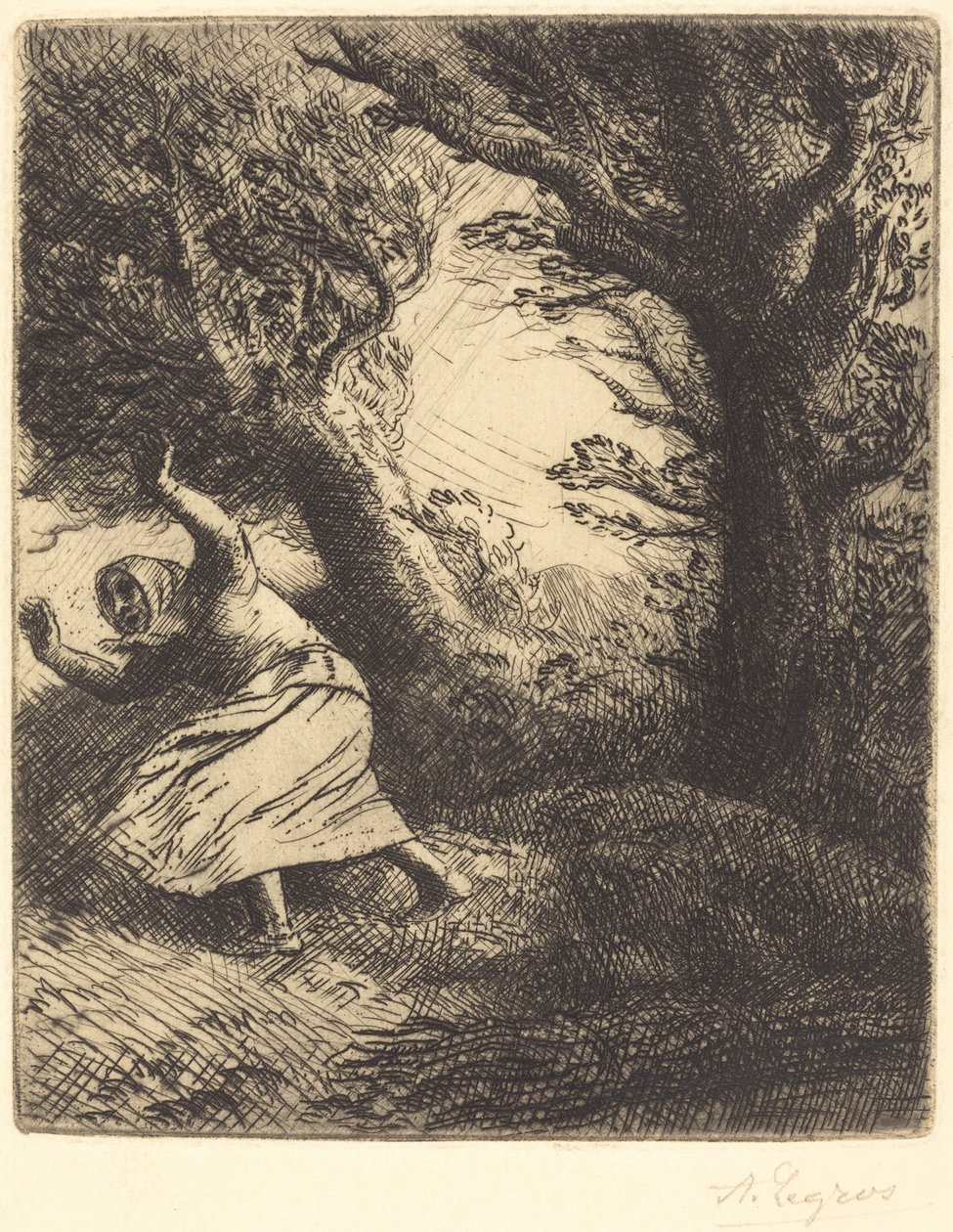 Thunder (Bir yıldırım) by Alphonse Legros
