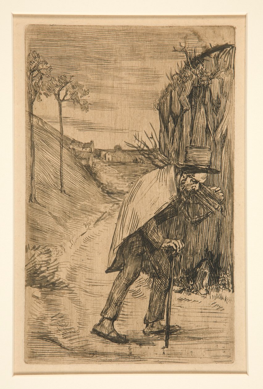 Bir Mendiant (Bir Dilenci) by Alphonse Legros