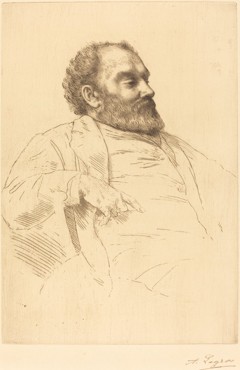 Val Prinsep, R.A. by Alphonse Legros