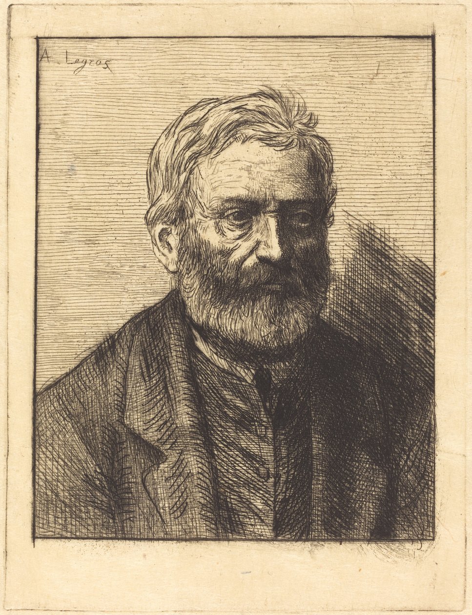 Victor Hugo, 1. plaka by Alphonse Legros