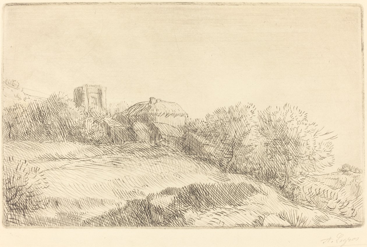 Köy (Bir köy) by Alphonse Legros