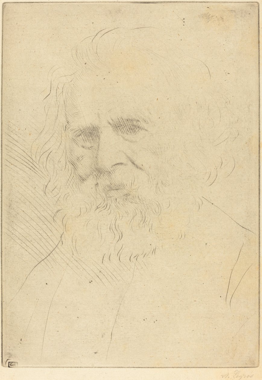 W.H. Longfellow, 1. plaka. by Alphonse Legros