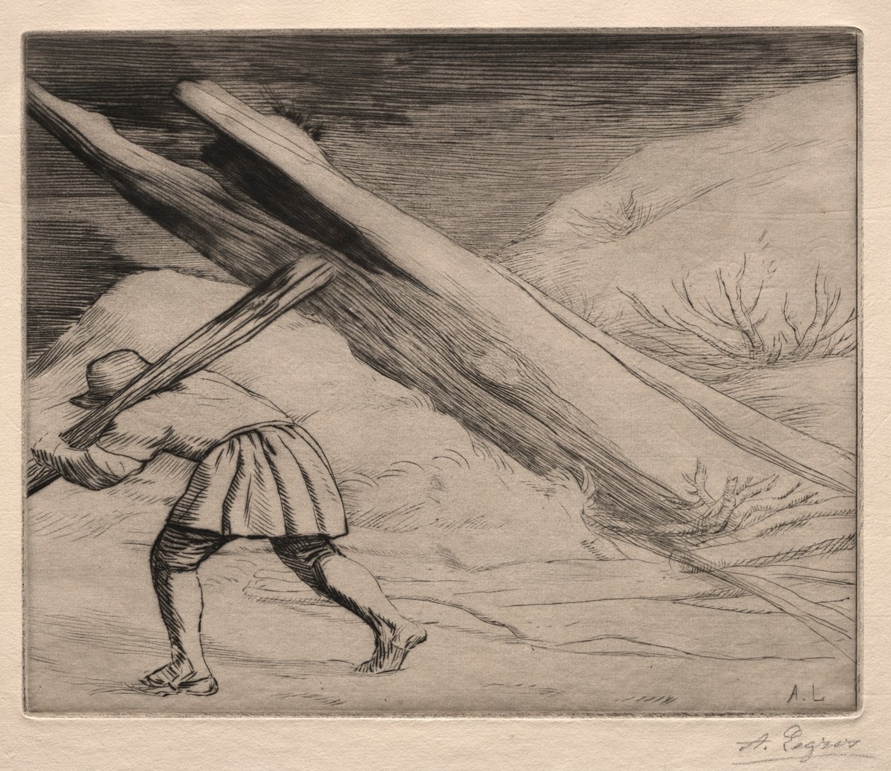 Kış 1. Plaka. by Alphonse Legros