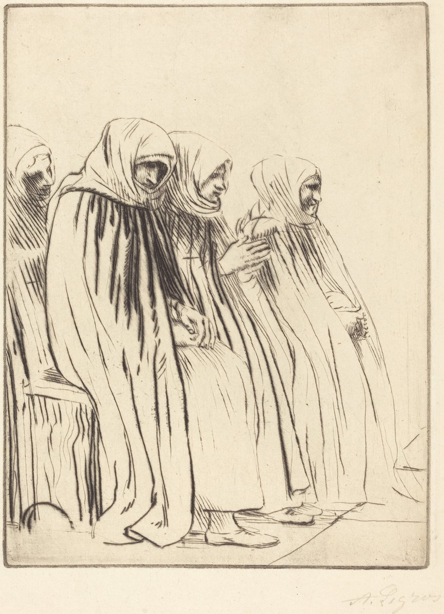 Brüksel Kadınları Brugge Kadınları. by Alphonse Legros