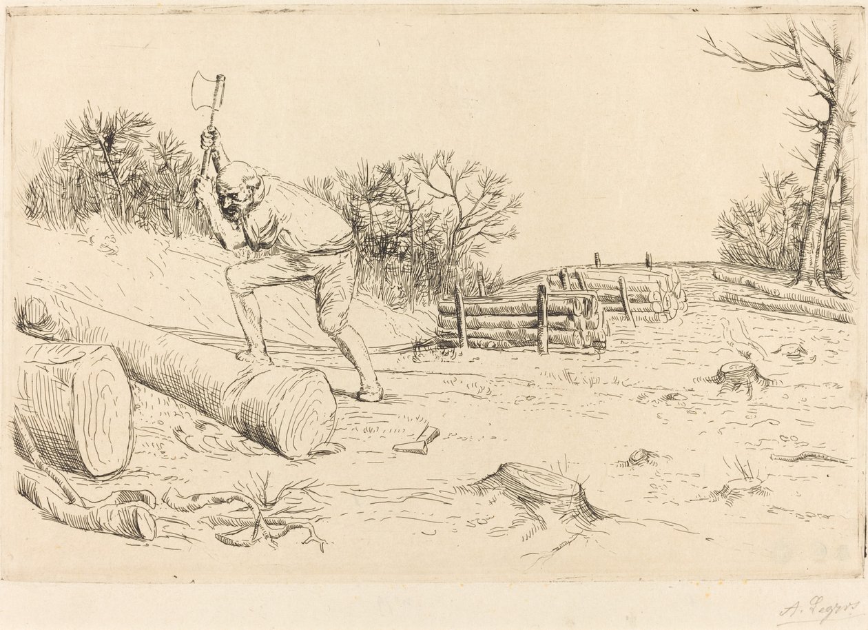 Oduncu (Oduncu) by Alphonse Legros
