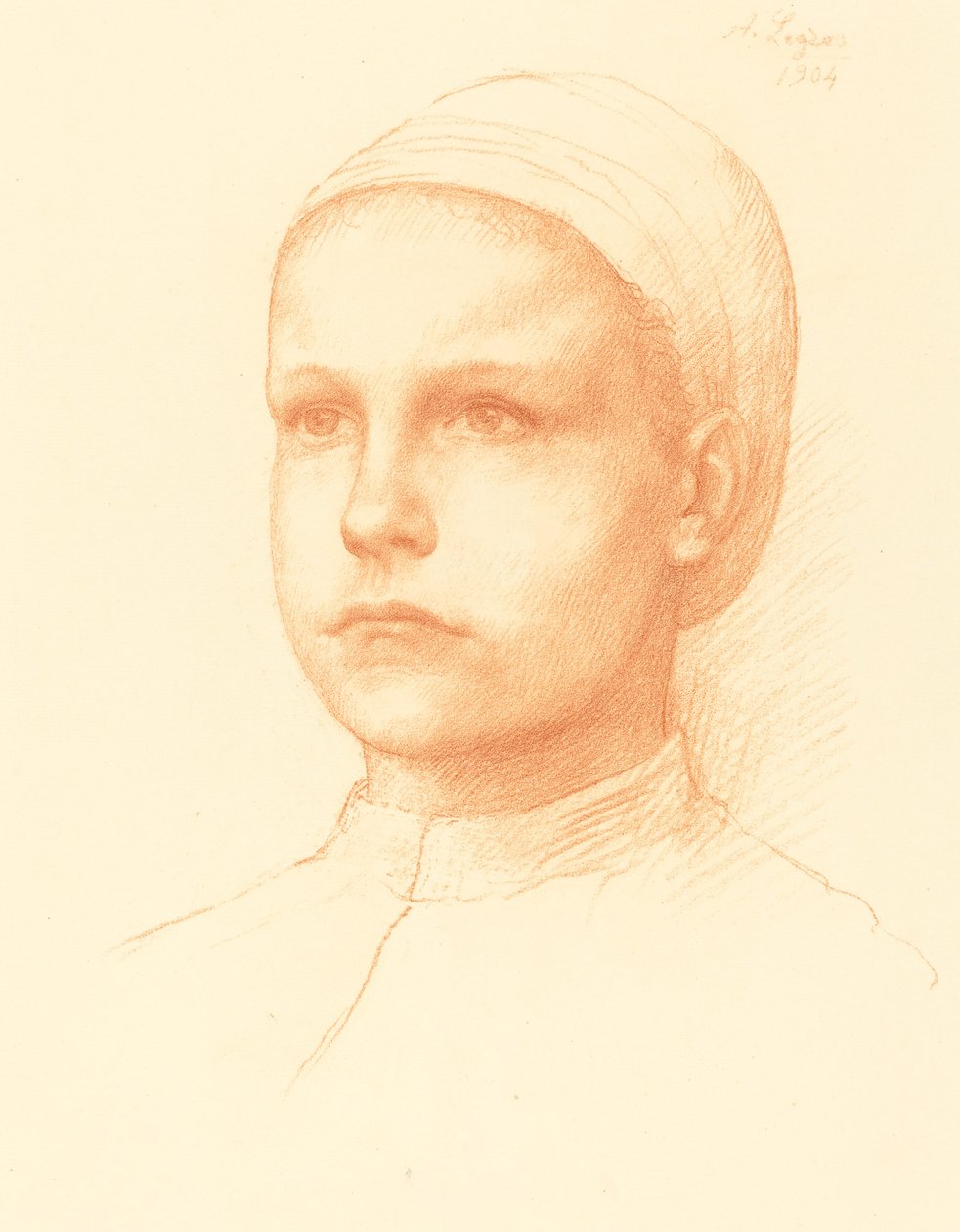 Genç Köylü Genç köylü kızı, 1904. by Alphonse Legros