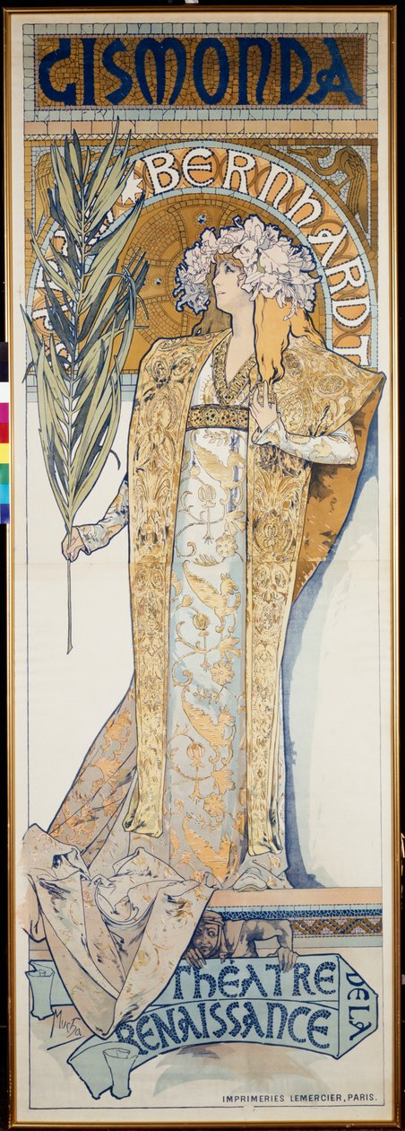 Gismonda, Rönesans Tiyatrosu, 1894 by Alphonse Mucha