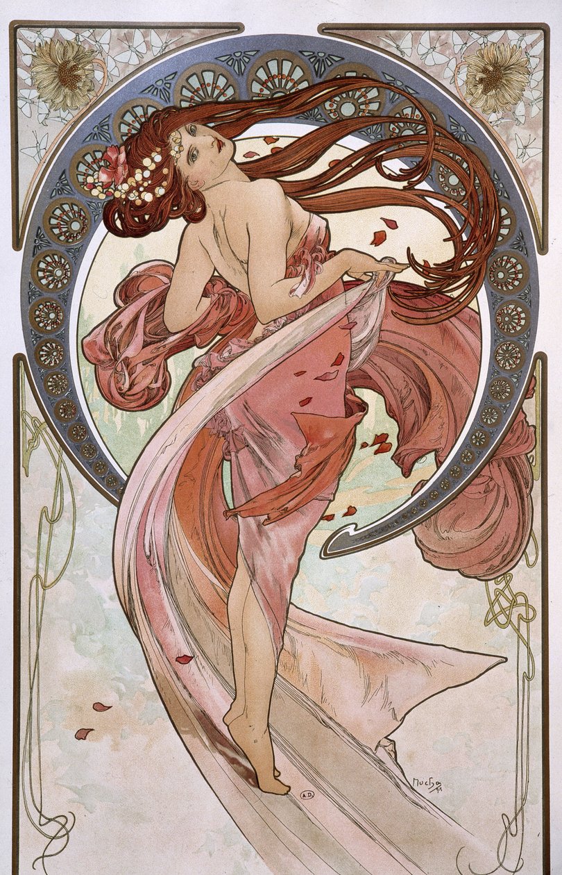 La Danse - Mucha tarafından by Alphonse Mucha