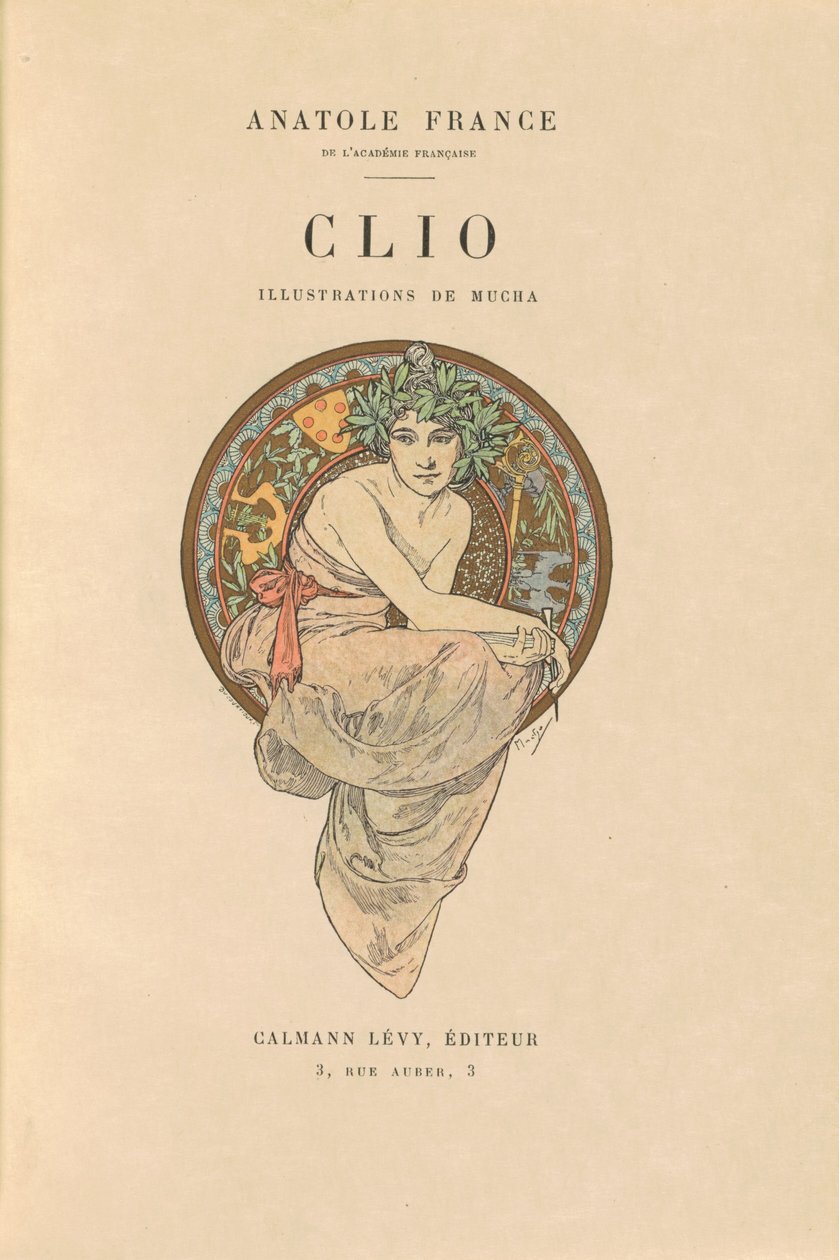 clio by Alphonse Marie Mucha and Anatole France
