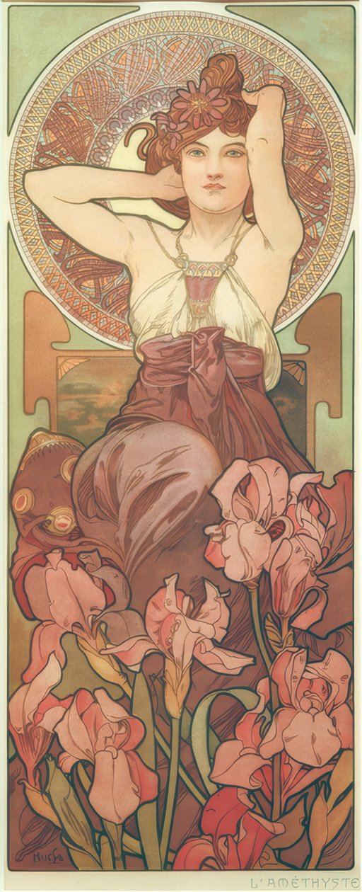 Ametist by Alphonse Mucha