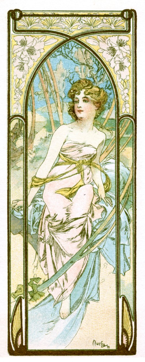 'Günün Parlaklığı', 1899 by Alphonse Mucha