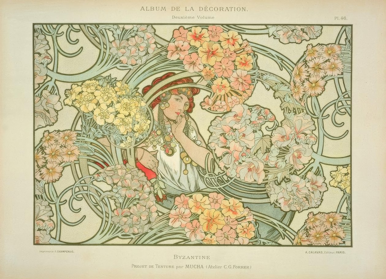 Bizans by Alphonse Mucha