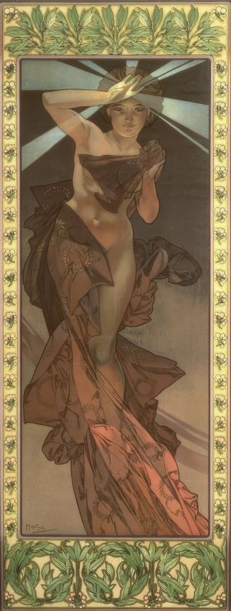 sabah yıldızı by Alphonse Mucha