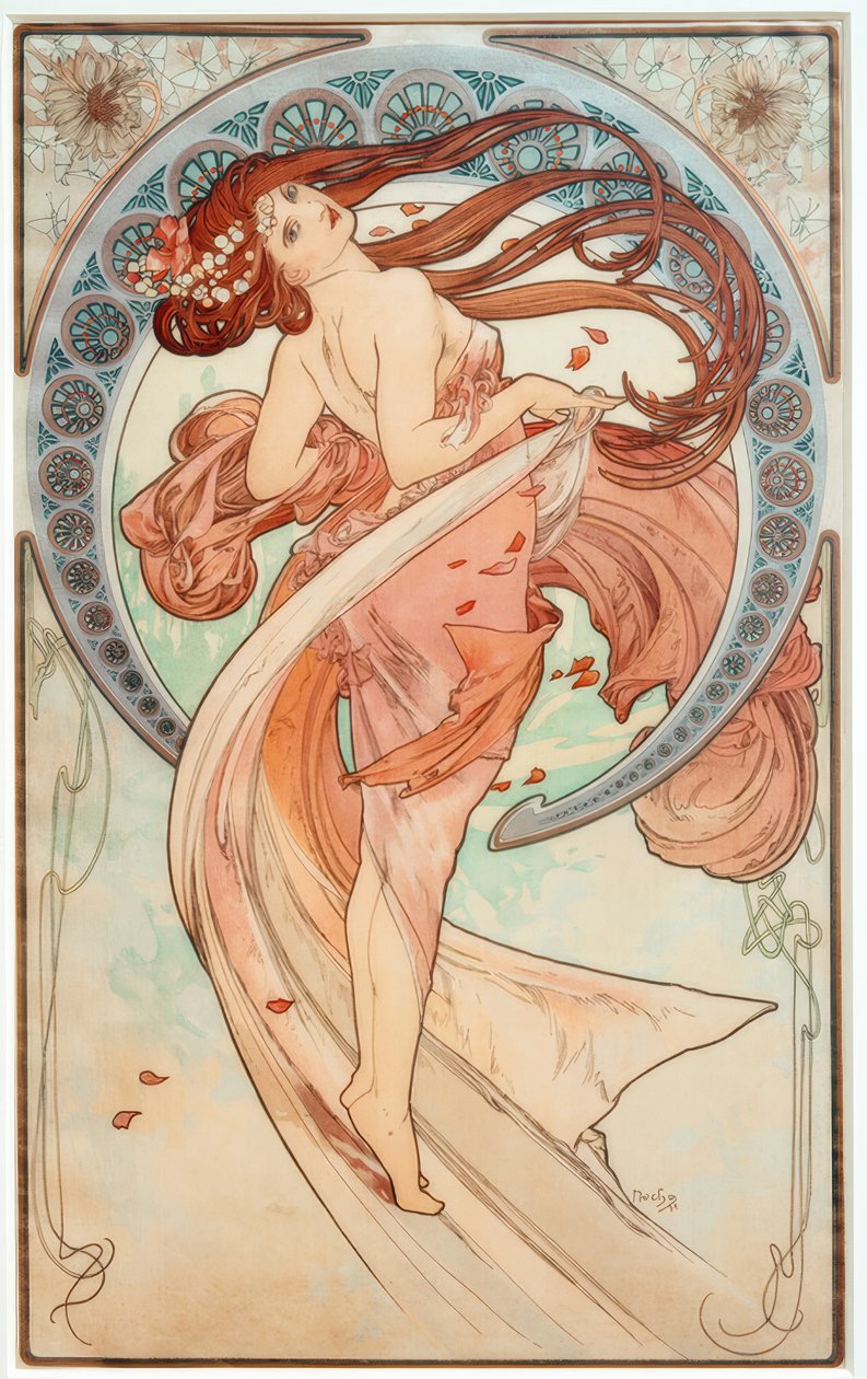 Dans by Alphonse Mucha