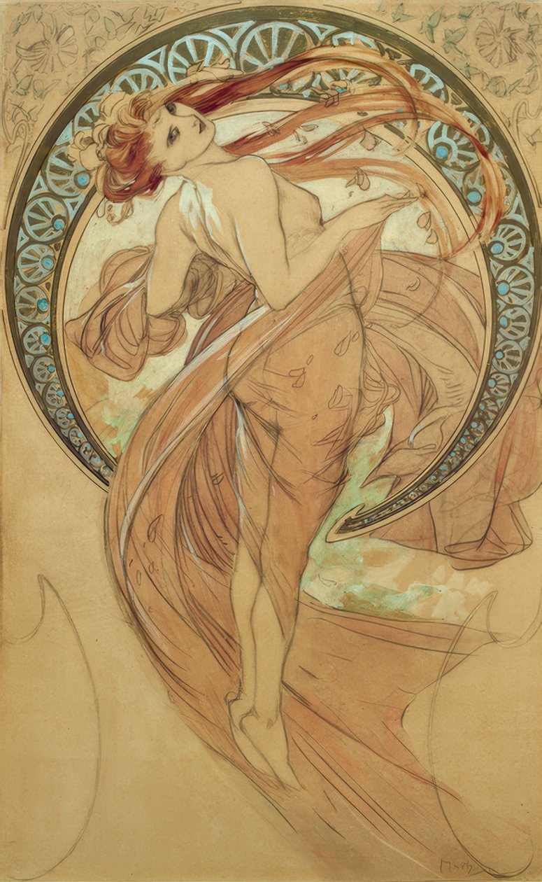 Dans by Alphonse Mucha