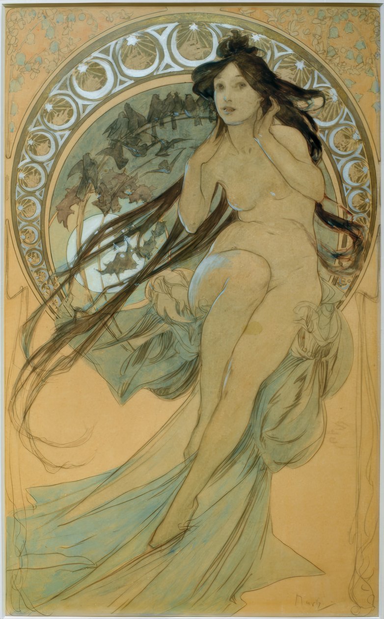 Müzik by Alphonse Mucha