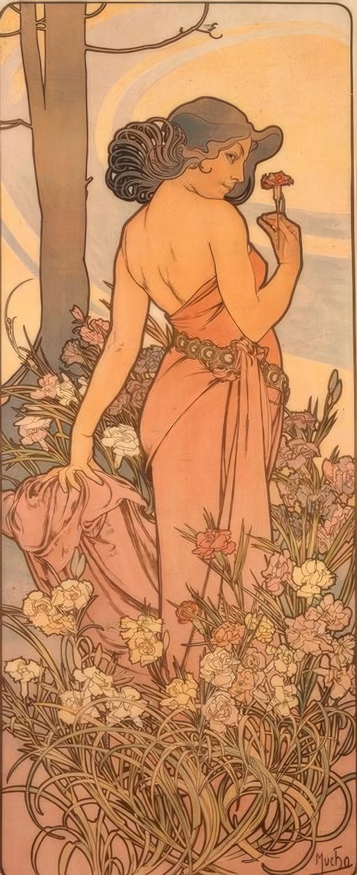karanfil by Alphonse Mucha
