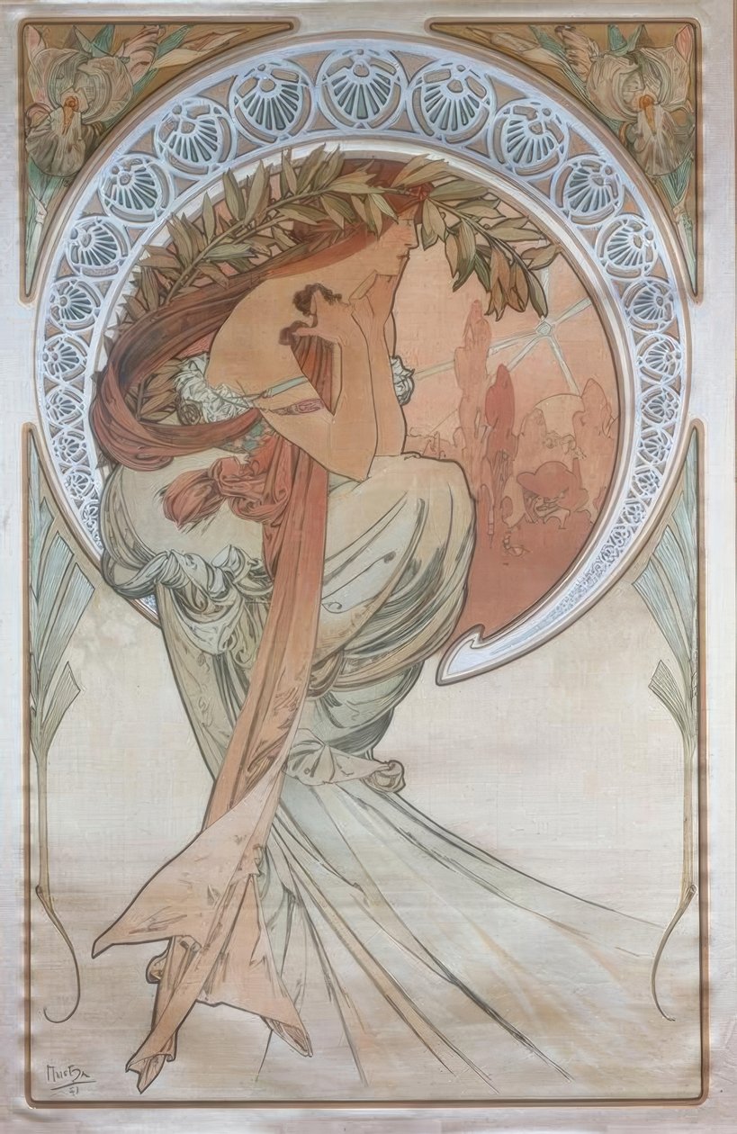 Şiir by Alphonse Mucha