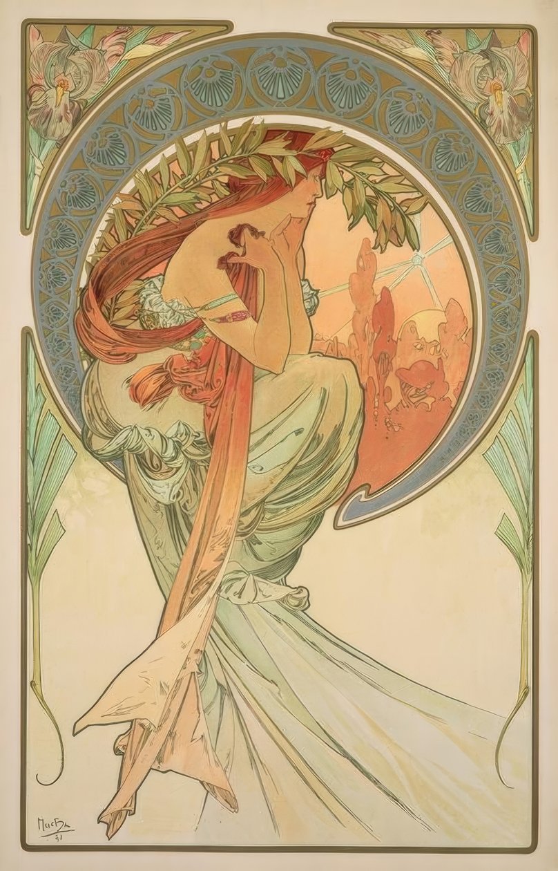 Şiir by Alphonse Mucha