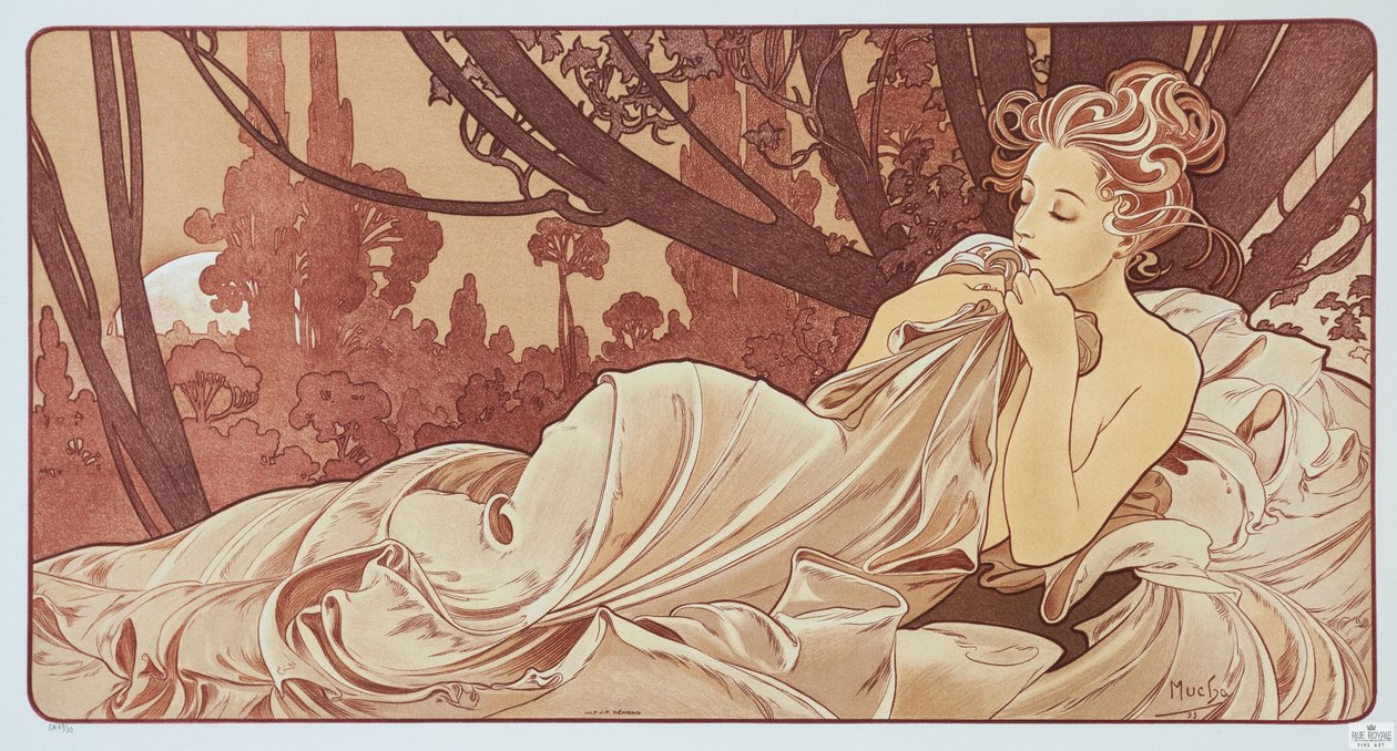 Alacakaranlık, 1899. by Alphonse Mucha