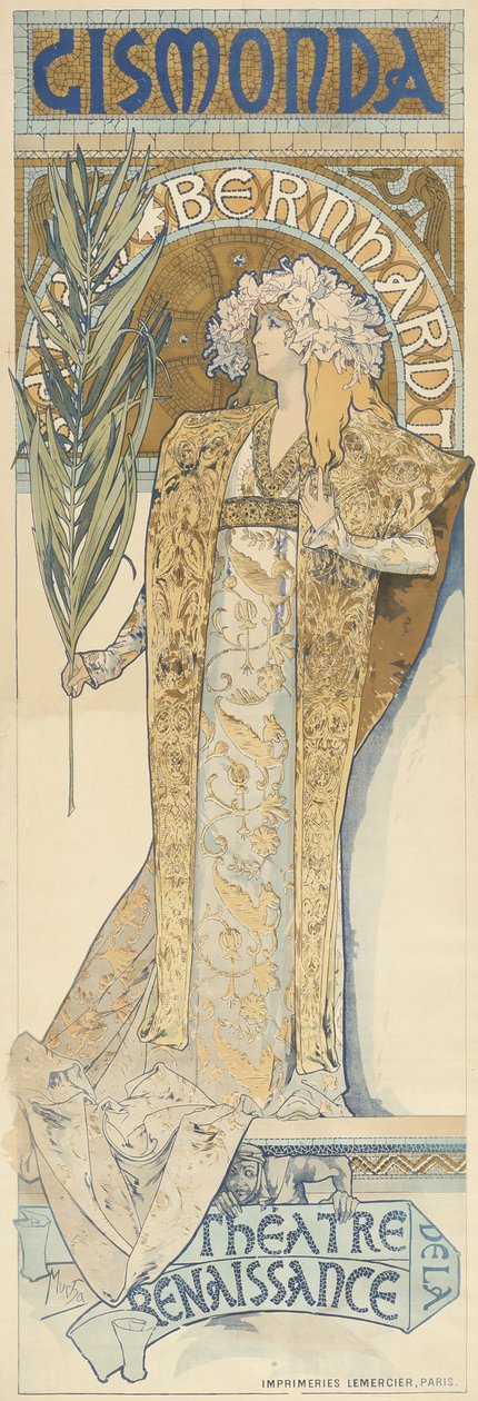 Gismonda, 1894-95 by Alphonse Mucha