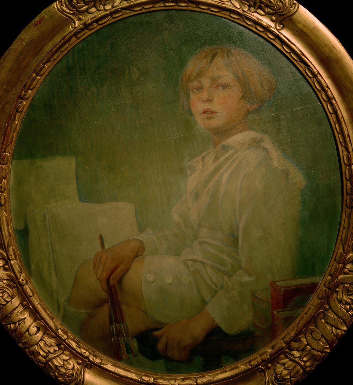 Jíri Mucha, sanatçının oğlu by Alphonse Mucha