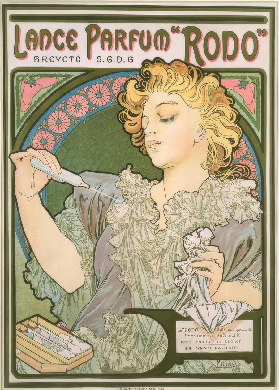 Parfüm Çekçek atın by Alphonse Mucha