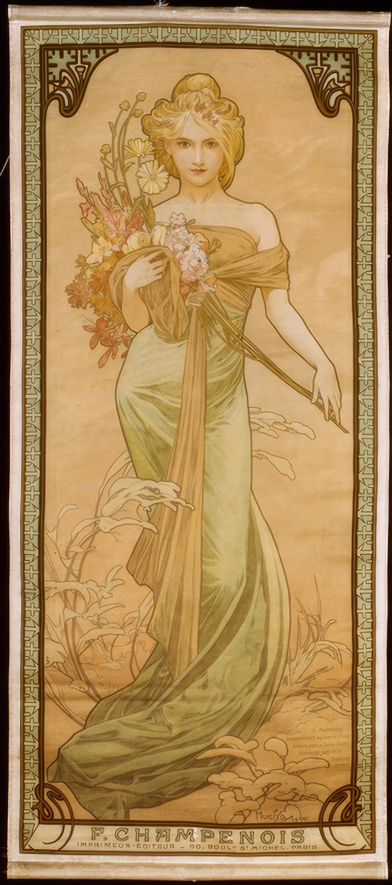 Bahar by Alphonse Mucha