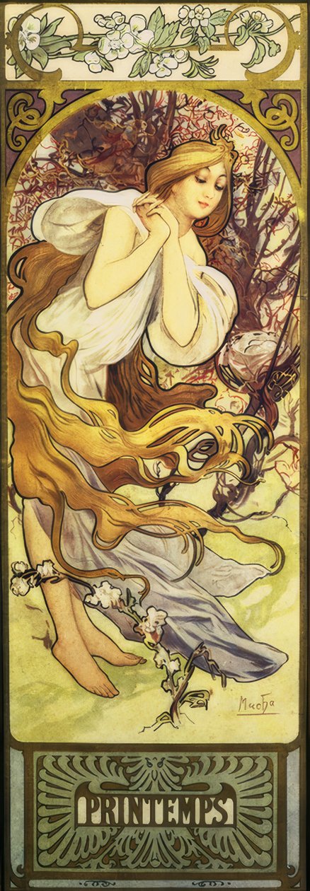 Bahar by Alphonse Mucha