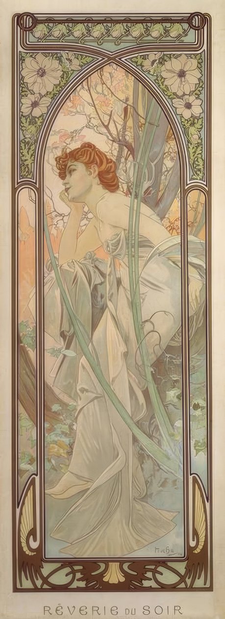 akşam hülyası by Alphonse Mucha