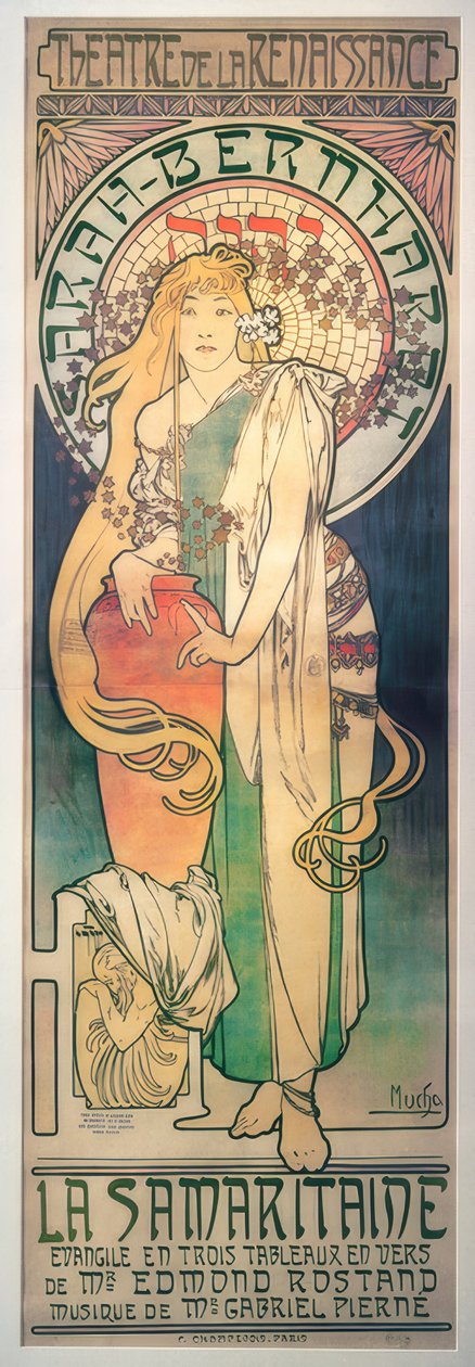 Sarah Bernhardt - Samaritan by Alphonse Mucha