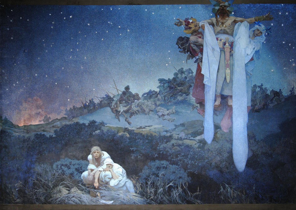 Asıl Vatanlarındaki Slavlar, 1911 by Alphonse Mucha