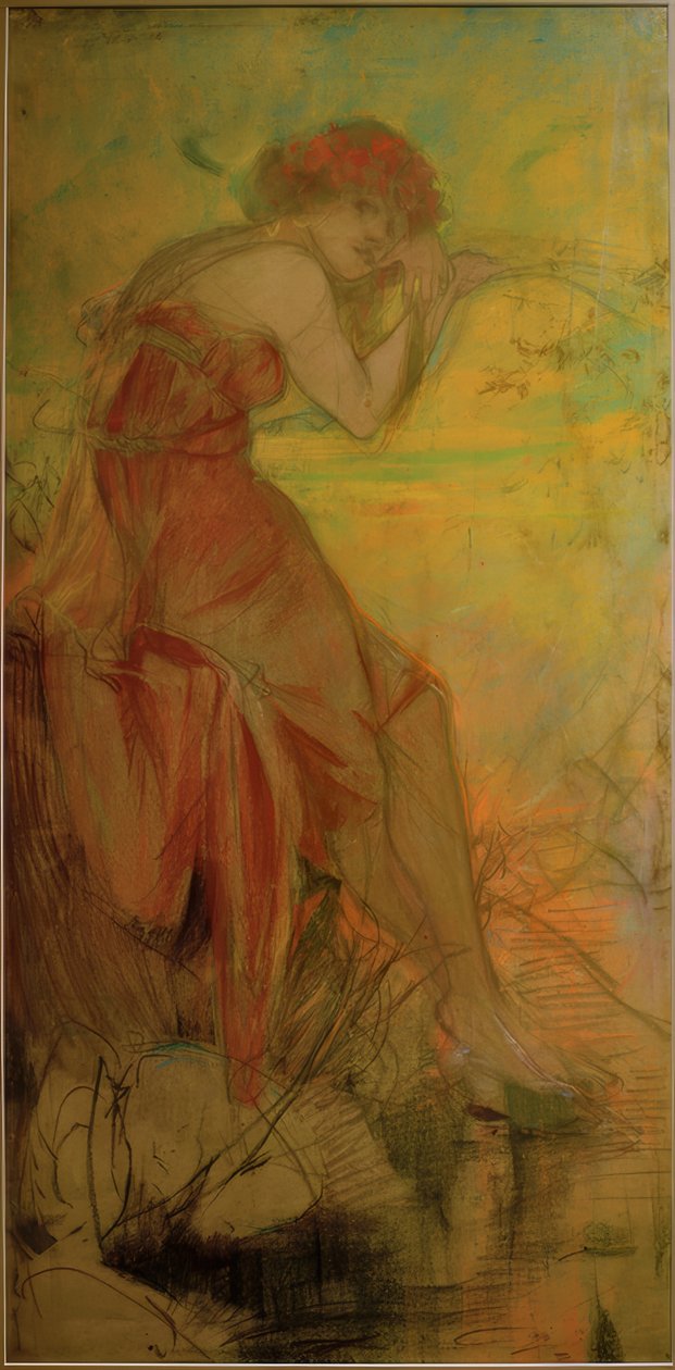 yaz mevsimi by Alphonse Mucha