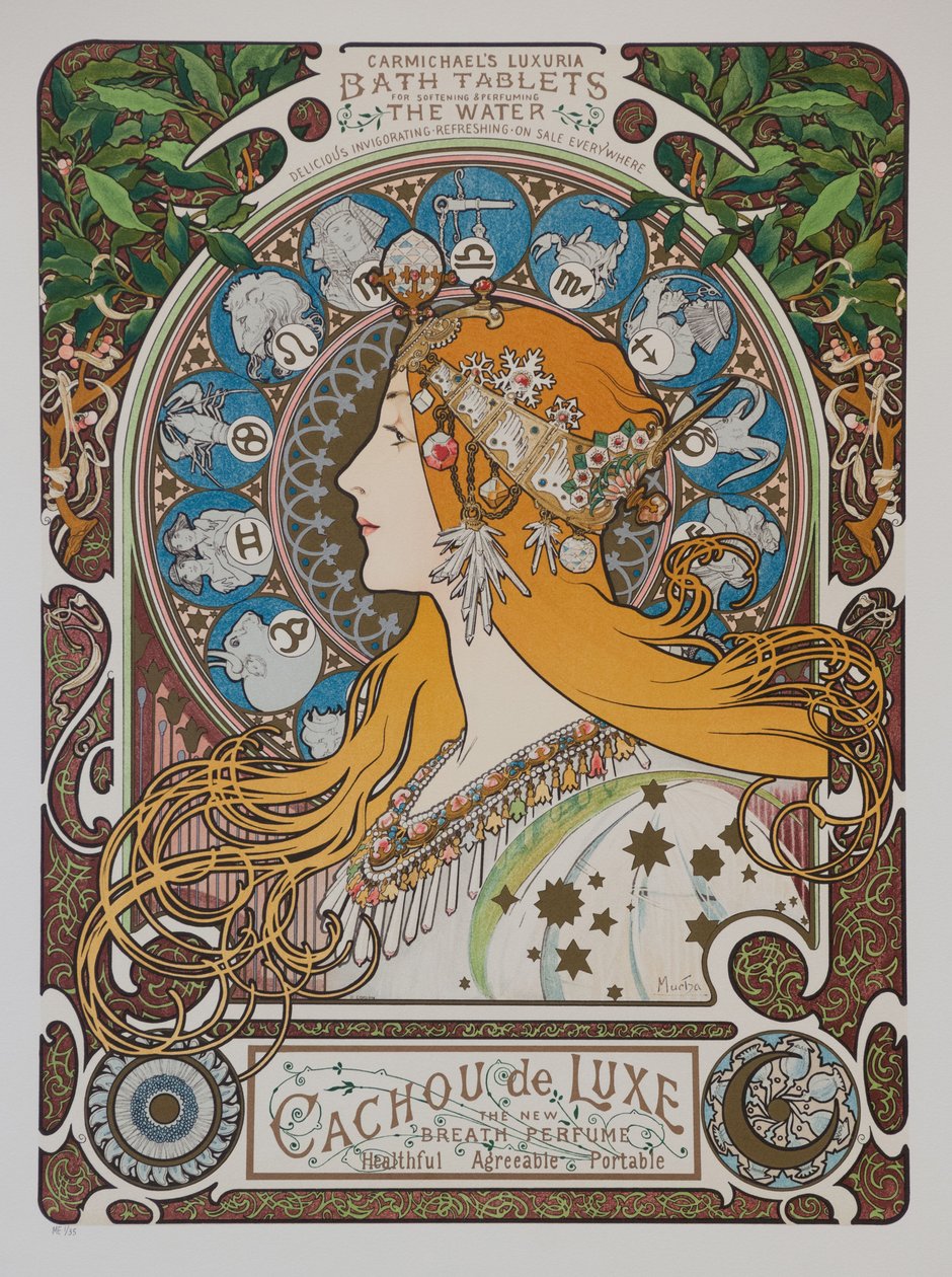Zodyak Zodyak, 1896. by Alphonse Mucha