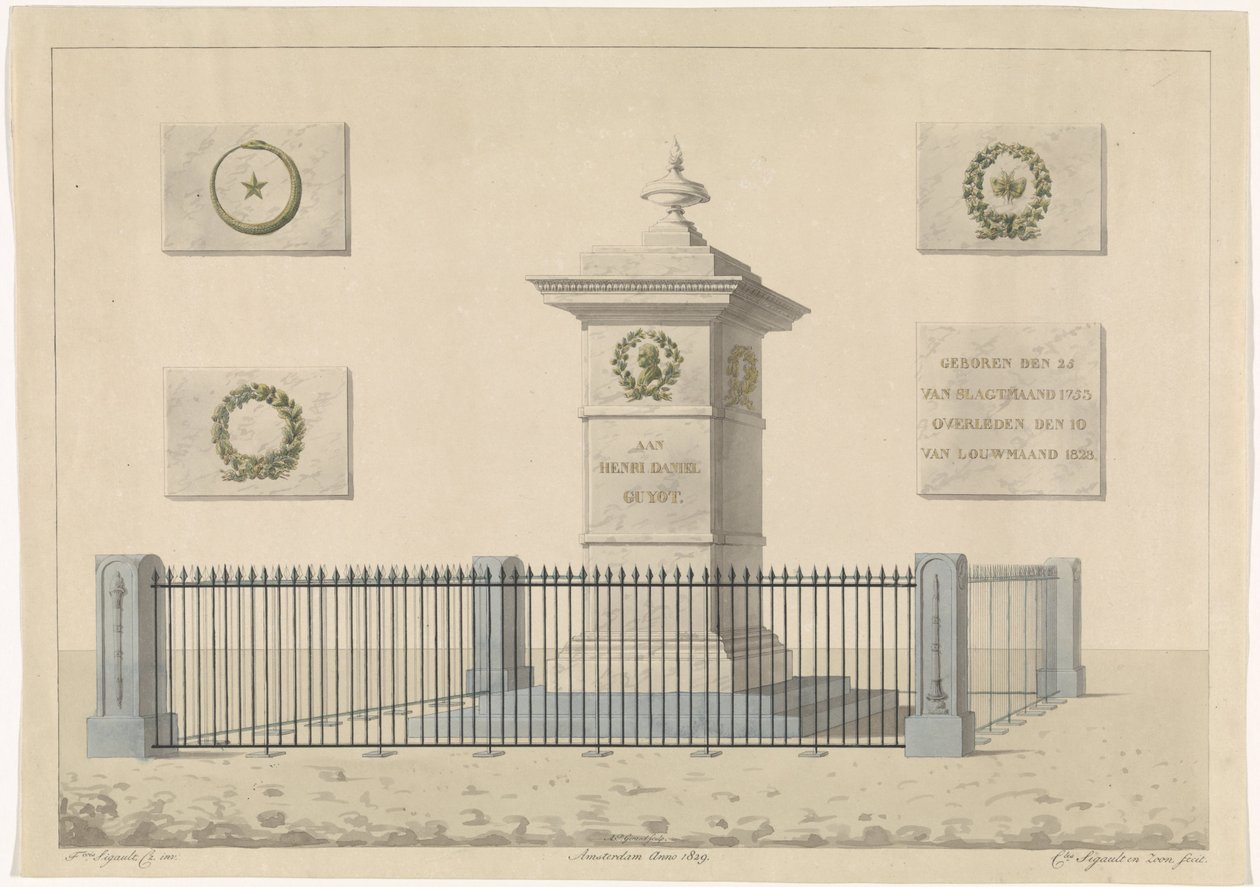 Henri Daniel Guyot Anıtı by Alphonse Pierre Giraud