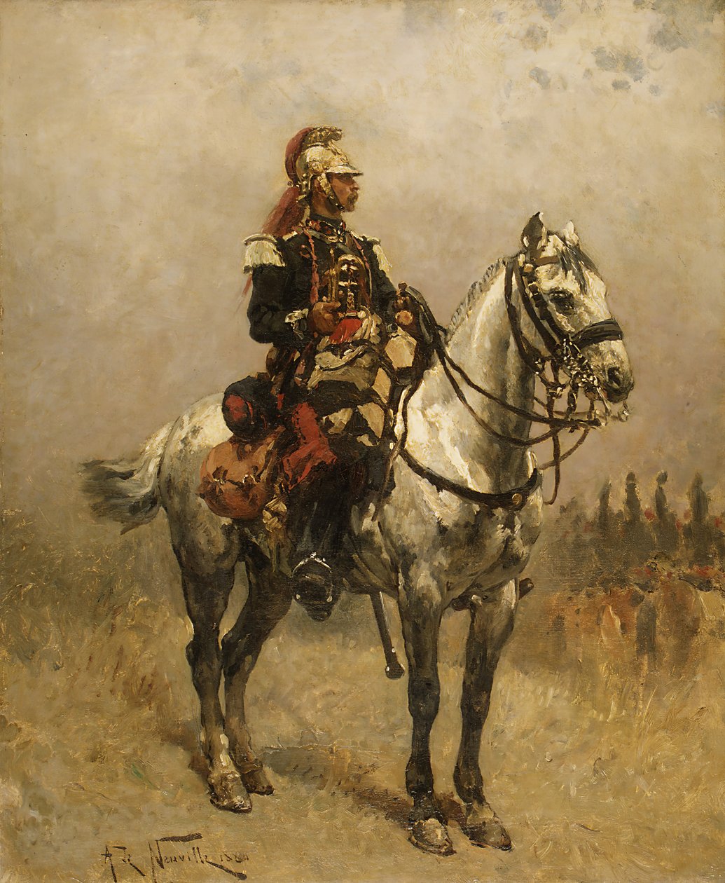 Bir Süvari, 1884. by Alphonse de Neuville